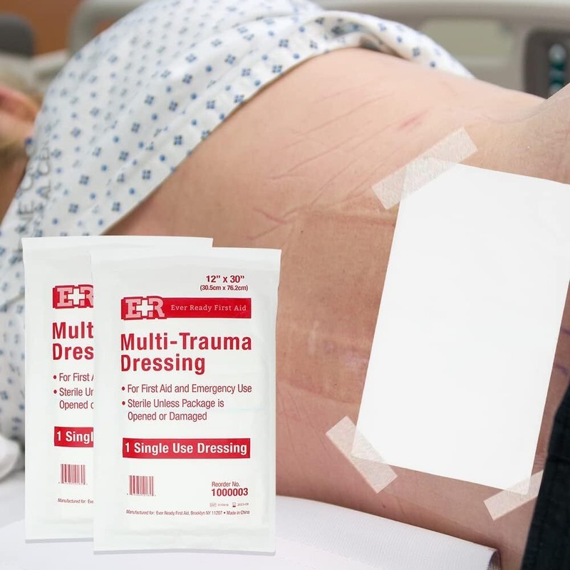 Ever Ready First Aid Multi-Trauma Sterile Non-Woven Dressing 12” x 30” gallery