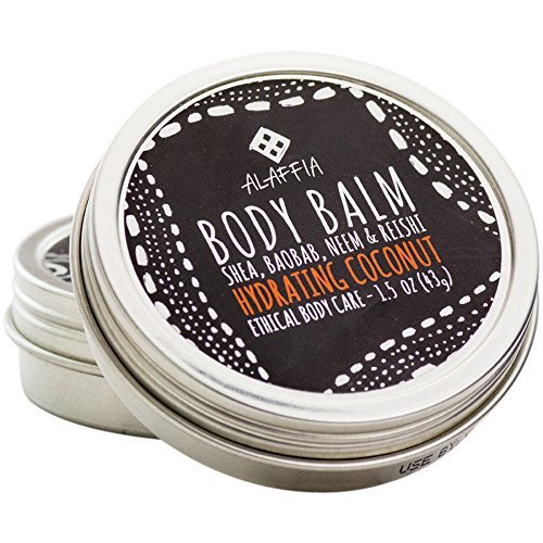 Alaffia Body Balm – Hydrating Coconut – Fair Trade Vegan Non-Greasy Moisturizing