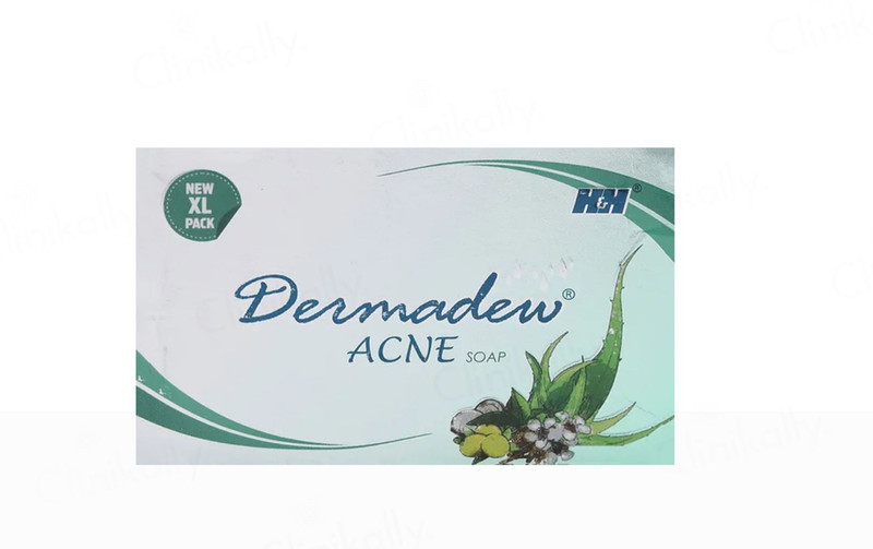 Dermadew Acne Soap 125gms (2.6oz) for improving skin texture and tone