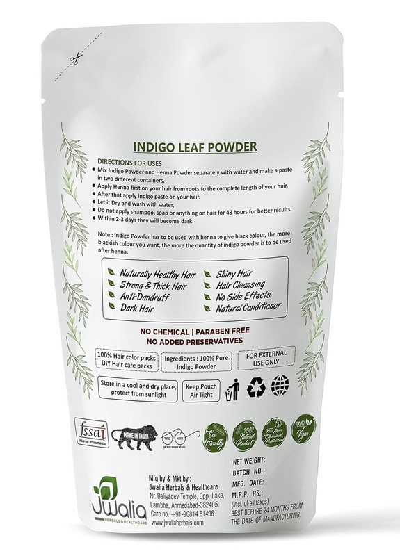 MYHERB 100% Natural Organic Indigo Leaf Powder (Indigofera tinctoria) || 227 Gm/ gallery