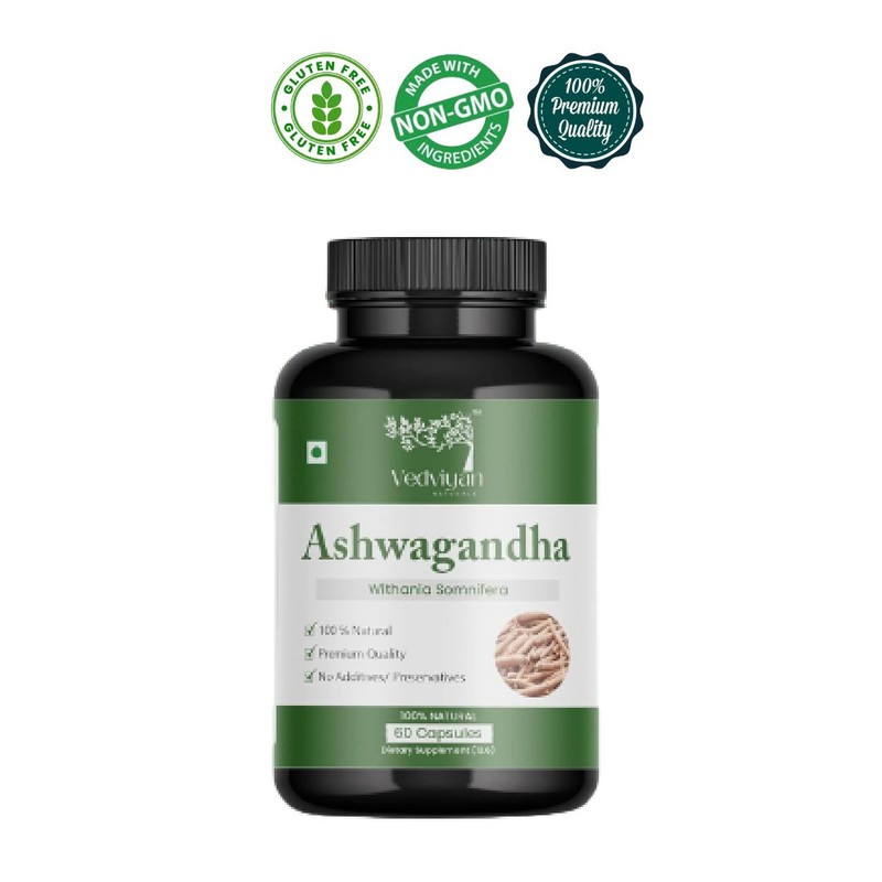 Ved .Viyan Ashwagandha 500mg Capsules 60 Count