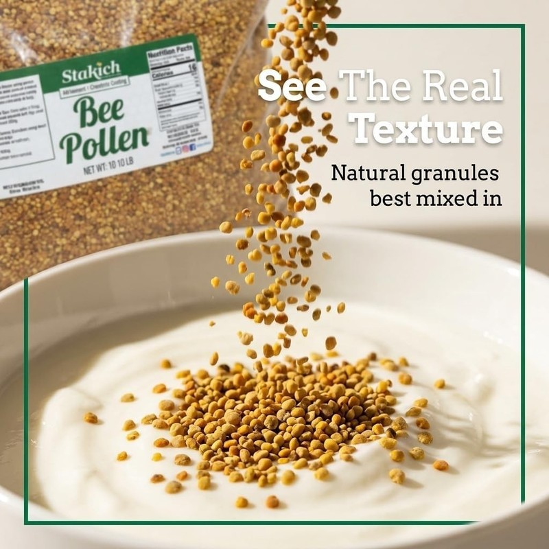 Bee Pollen Granules - Natural, Unprocessed, Energy Boost - 10 lb. gallery