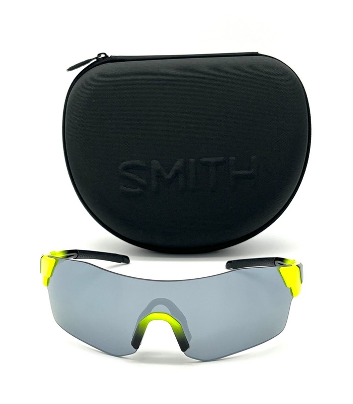 SMITH PIVOLOCK ARENA Acid Green Fade / Silver Mirror 99mm Sunglasses gallery