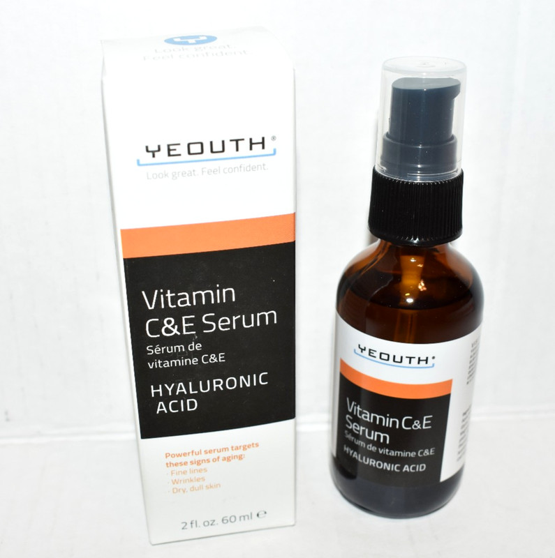 YEOUTH Vitamin C&E Serum Hyaluronic Acid 2 fl oz 60 ml Anti-Aging New w/ Box $25