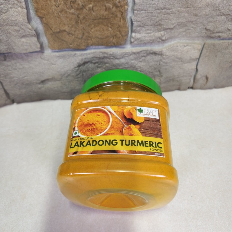 Bliss of Earth High Curcumin Certified Organic Lakadong Turmeric Powder 500GM gallery