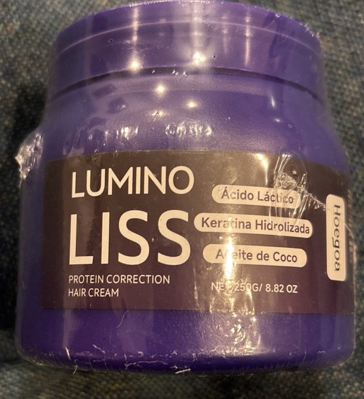 LUMINO LISS Protein Correction Hair Cream 250g | Keratin Straightening Brand New