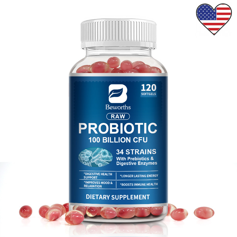 Probiotics 100 Billion CFU Potency Digestive Inmune Health 120 Capsules