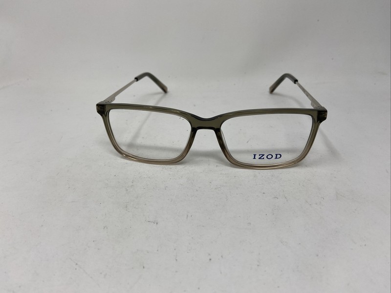 IZOD IZ 2108 Green Khaki Fade Eyeglasses Flex Hinge 55-16-150 Italy W643