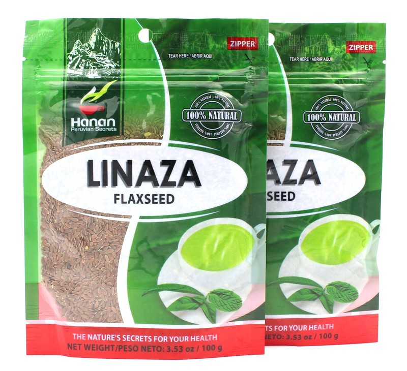 Linaza Flaxseed x 100 grs Bag (Linaza Semilla x 100 gramos Bolsa)x 2 bags