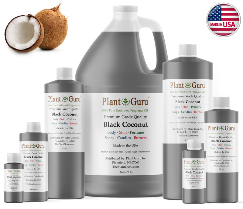 Black Coconut Fragrance Oil For Candle, Soap Making, Diffuser and Burners