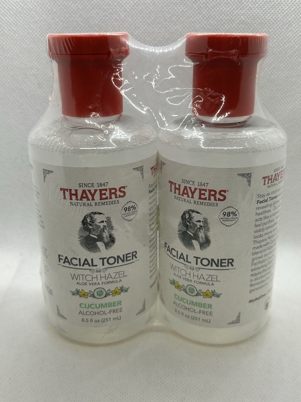 Thayers Witch Hazel Toner Cucumber Alcohol-Free 8.5oz 2 Pack NEW