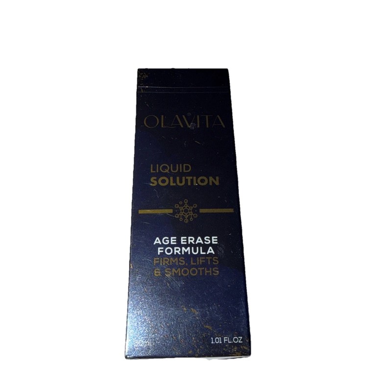 Olavita Liquid Solution, Age Erase Formula. 1 Fl Oz New & Sealed