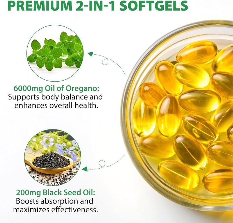Resilia Oil Of Oregano With Black Seed Oil 6,000MG gallery
