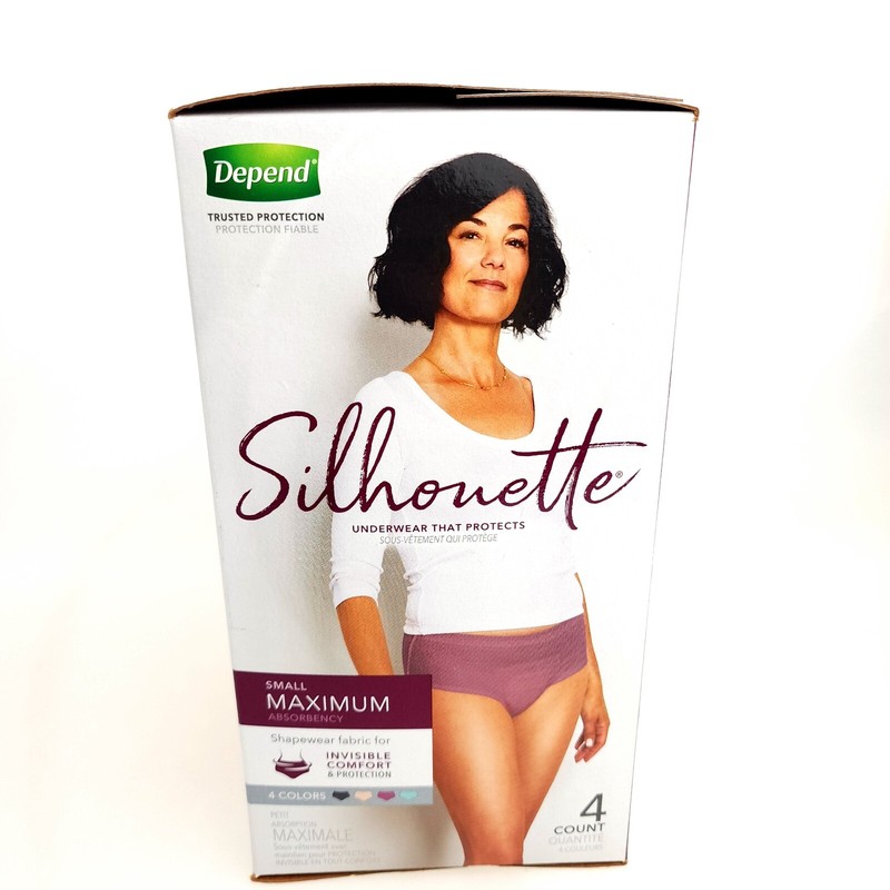 Depend Silhonette Under Ware Protects Small 28-36 In 4 Colors Absorbs USA Seller gallery