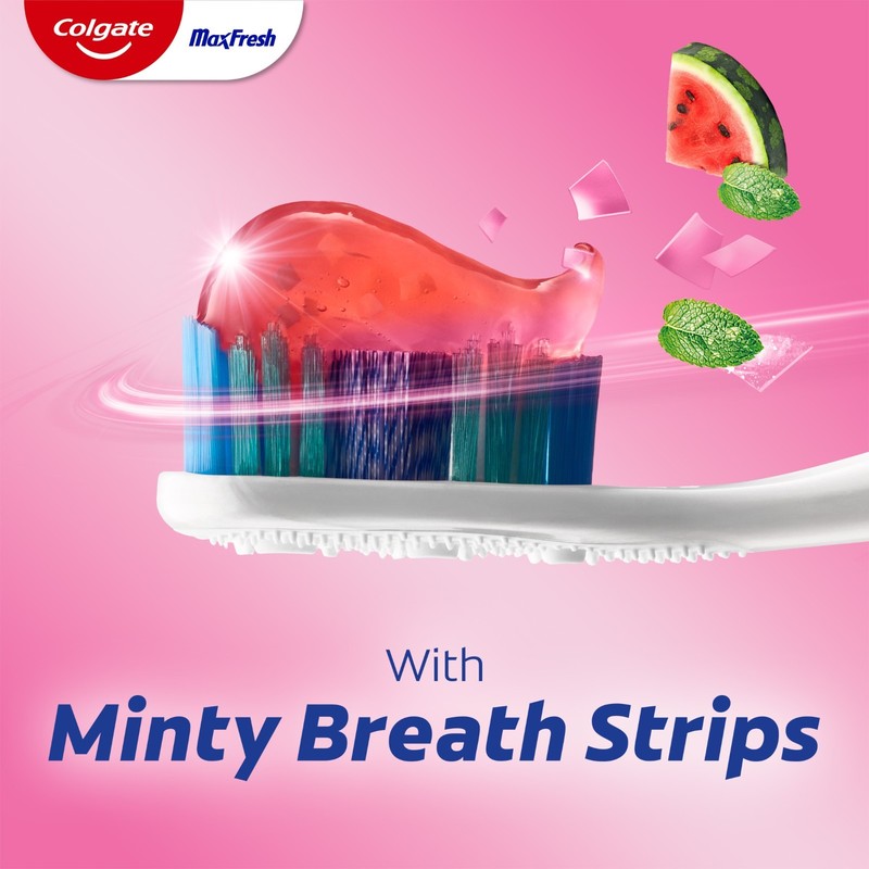 2 Colgate Max Fresh Anticavity Fluoride Toothpaste Watermelon Blast with Mint gallery