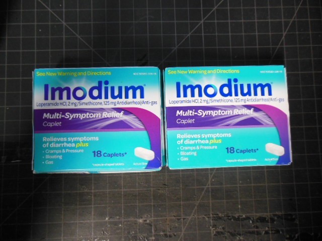 Imodiumm Multi-Symptom Relief 36 Caplets total 125 mg Exp April 2027