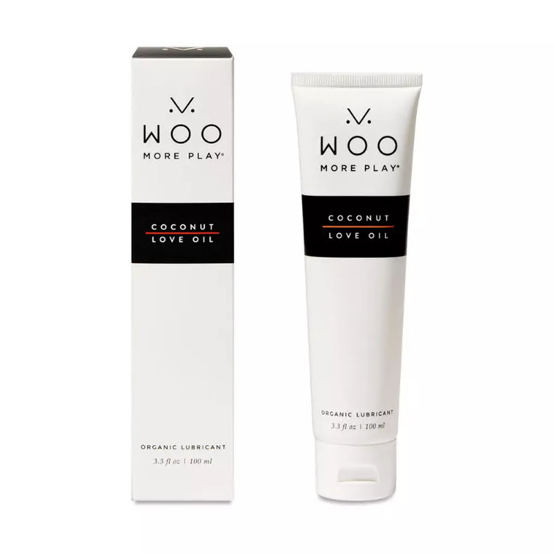 Woo More Play Coconut Love Oil Lubricant 3.3 fl oz