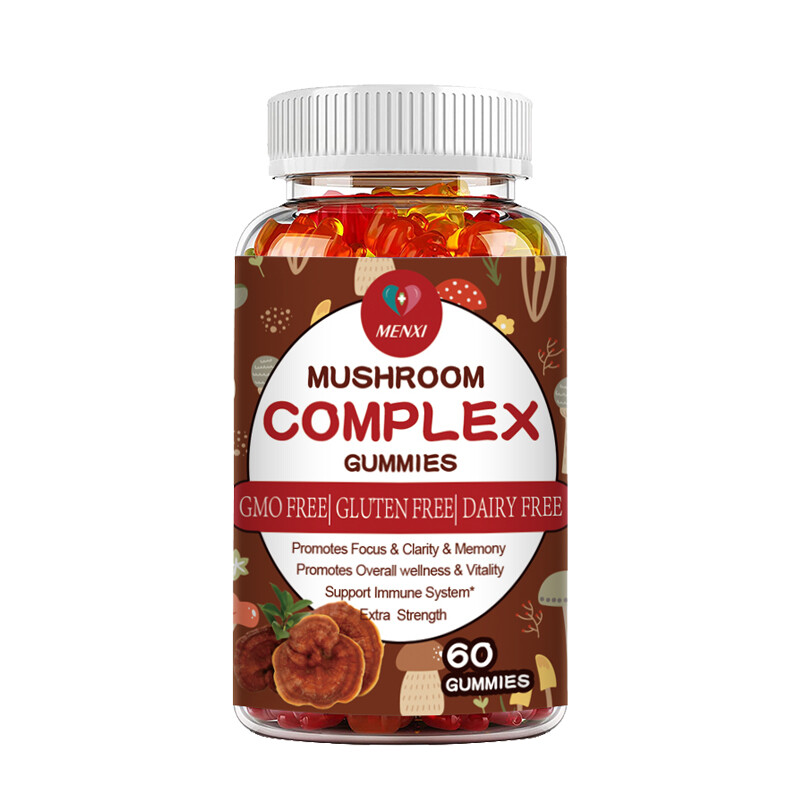 Mushroom Gummies for Adults – 10-in-1 Functional Mushroom Supplement for Mood