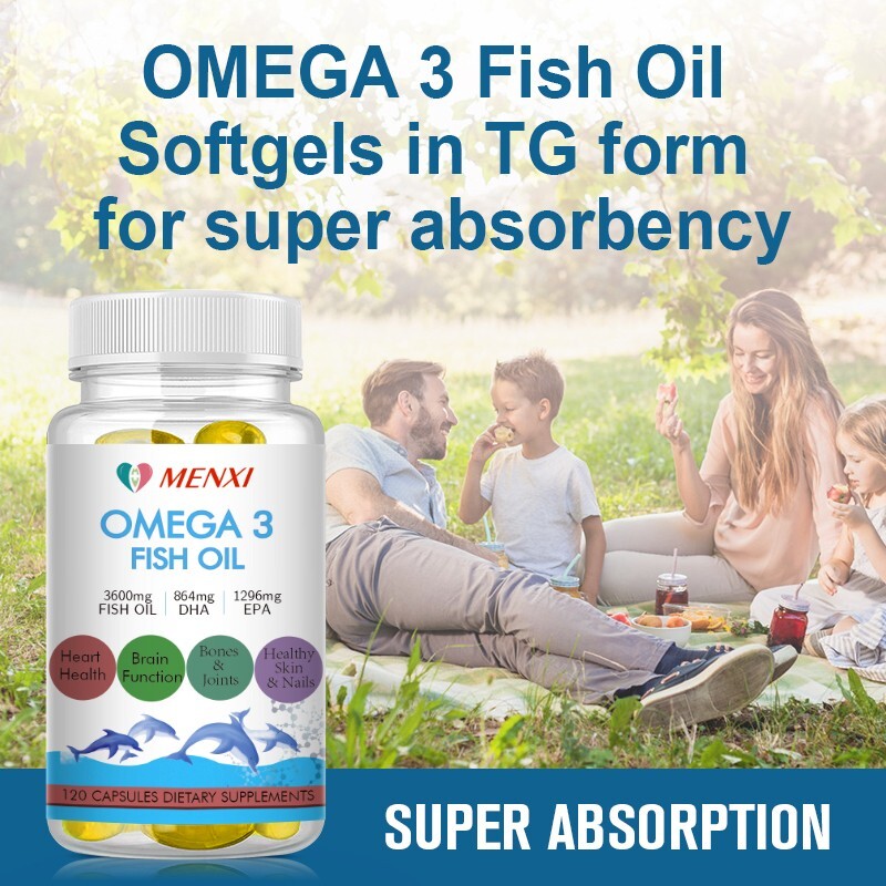 3600mg Omega 3 Fish Oil 1200 Tablets 3 x Strength EPA & DHA Supplement Caps gallery