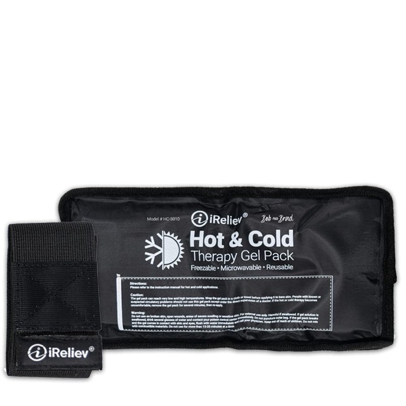 Ice Pack for Hot & Cold Therapy Gel – & Small (Pack of 1), Black