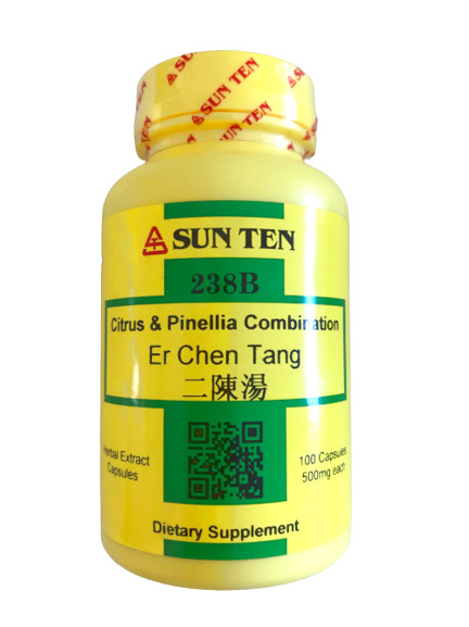 Sun Ten – Citrus & Pinellia Combin, 100 Capsules / Er Chen Tang / 二陳湯