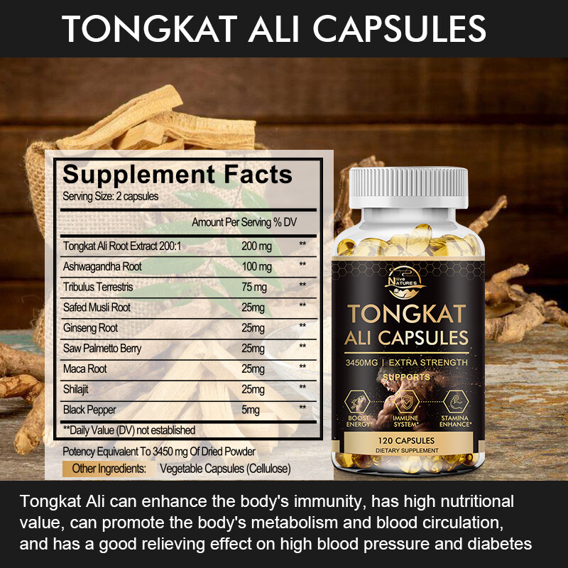 120/240/480PCS TongkatAl LONGJACK SOFTGELS GRADE A STRONGEST ROOT EXTRACT 200:1 gallery