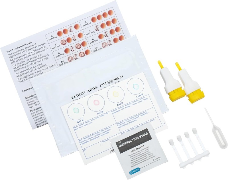 Fast & Reliable Blood Type Testing Kit - Discover A, B, O, AB & RH- Quickly gallery
