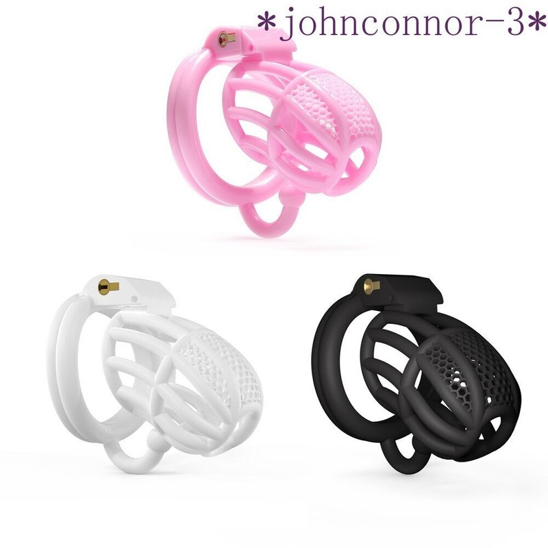 Plastic Male Chastity Device Resin Cage for Men Short/Standard Locking Belt gallery