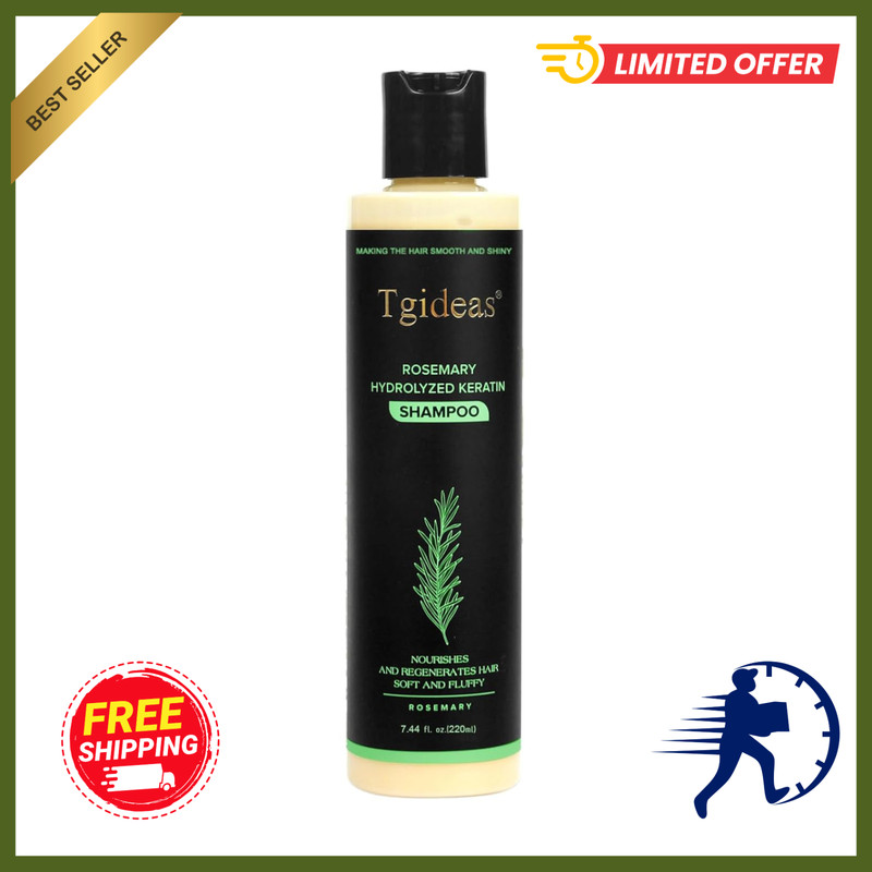 Tgideas Organic Rosemary Hair Growth Shampoo for Women and Men-Natural Thicke…