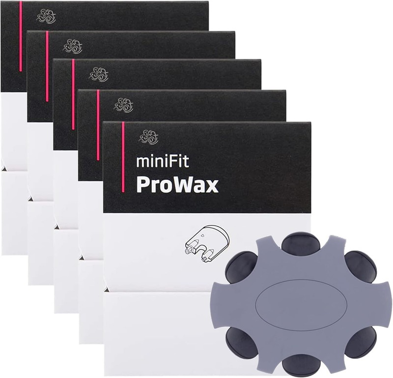 （30-Pcs）Minifit Prowax Wax Guards Filters for 5 Packs/30 Filters, White-1mm