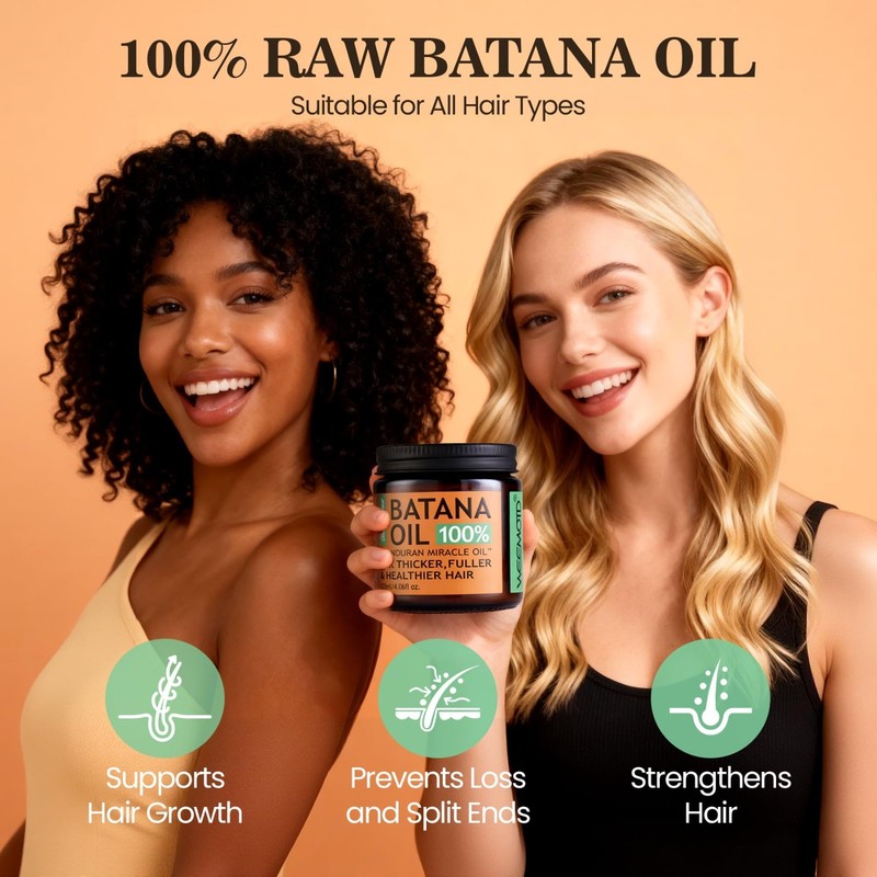100% Raw Organic Batana Oil Hair Growth Mask - Wild Growth Scalp Treatment 4.06o gallery