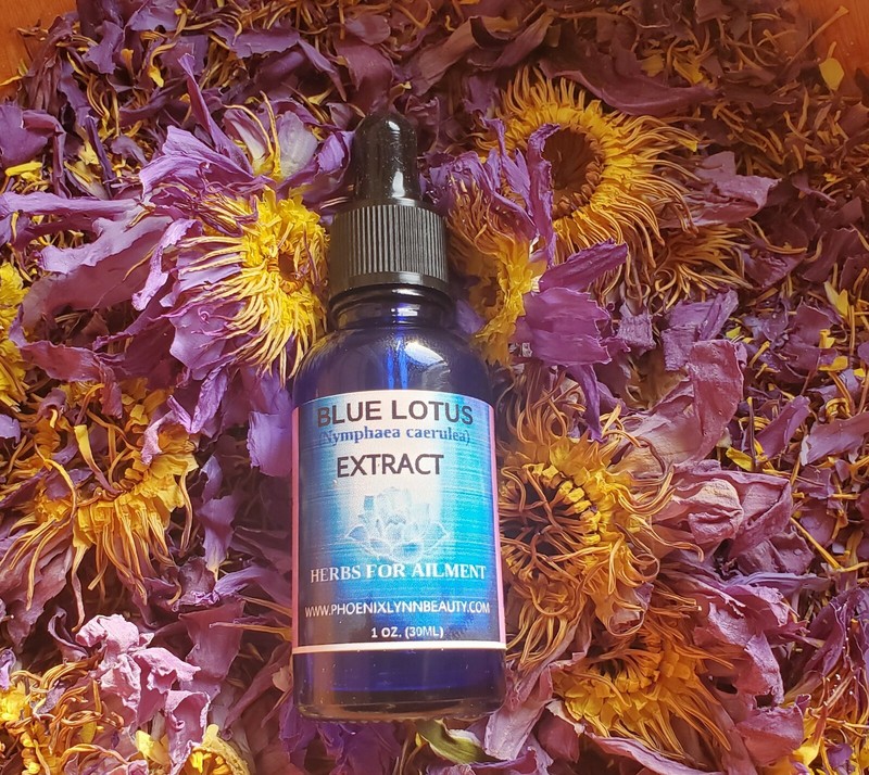 Blue Lotus-Nymphaea Caerulea Egyptian-Glycerin Tincture Very Potent 1 oz.(30ml)