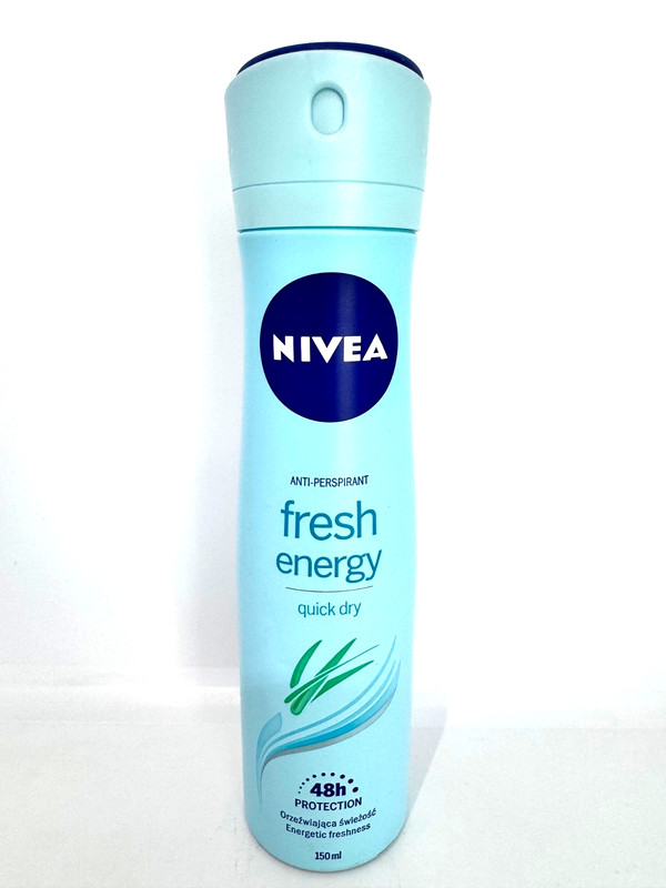 Nivea antiperspirant spray FRESH ENERGY -0% Alcohol 150ml/5 oz FREE SHIP