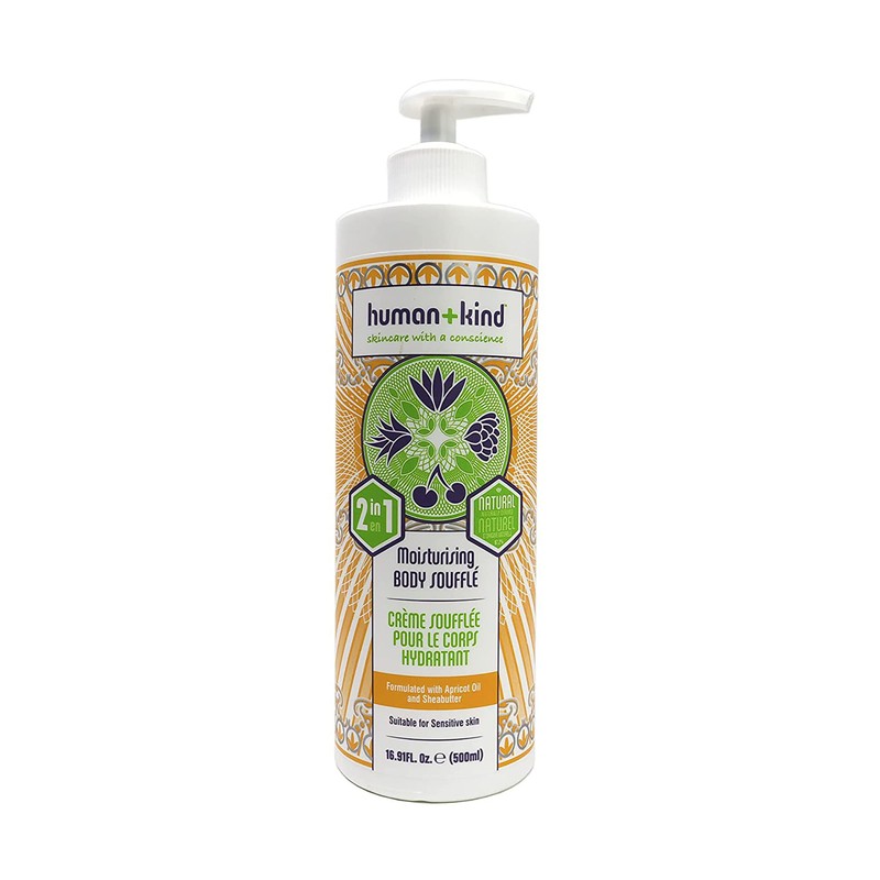 Body Souffle 2-In-1 Moisturizer by Human+Kind for Unisex – 16.9 oz Body Souffle