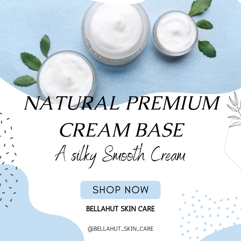 16 OZ -NATURAL PREMIUM CREAM BASE WITH JOJOBA, SHEA BUTTER HA SQUALANE VITAMIN E