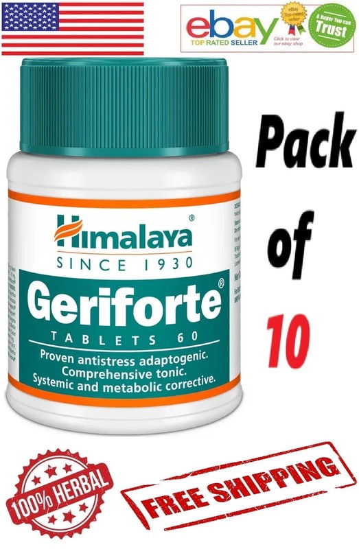 10 X Himalaya Geriforte 600 Tabs BEST PRICE