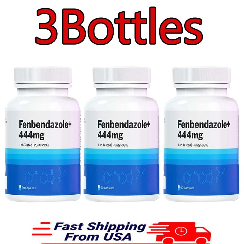 3 Bottles FENBENDAZ0LE 444 mg 90 caps– Advanced Dietary Supplement 90 Capsules