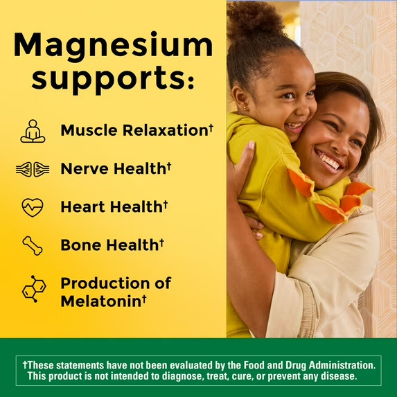 Nature Made Magnesium Oxide 250 mg Tablets,Supports Muscle Relaxation, 300 Count gallery