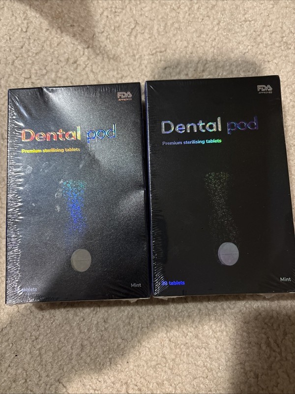 Zima Dental Pod LOT OF 2 Premium Sterilizing Tablets Mint 60 Pcs EXP 07/2025 NEW