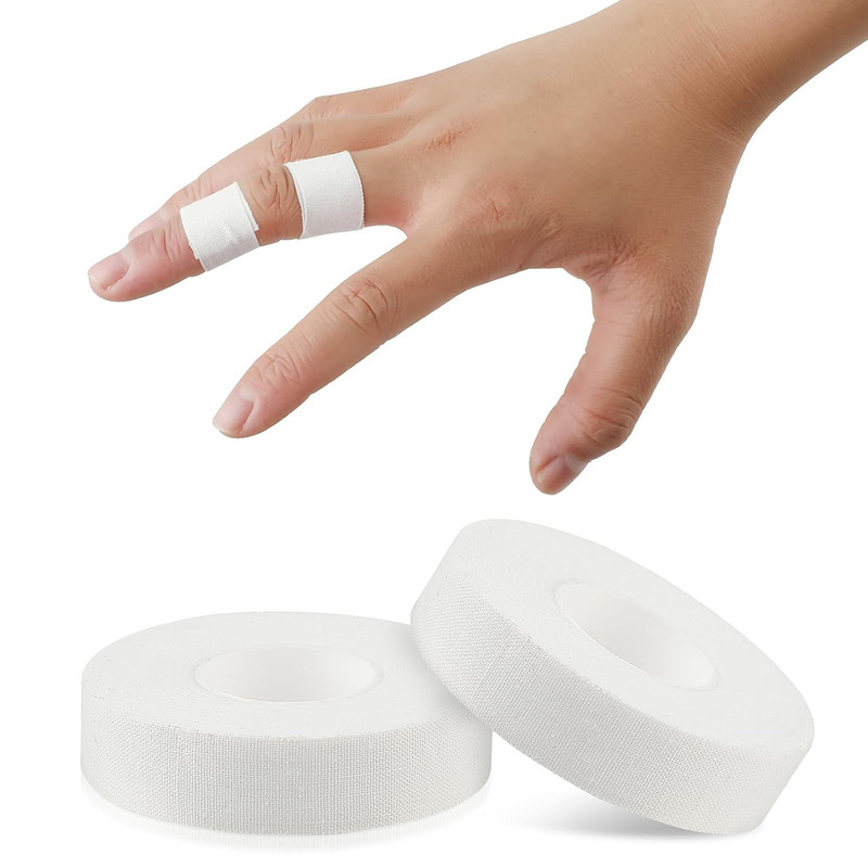 Finger Tape, White Extra Strong 0.6-Inch X 32-Feet Athletic Tape for Fingers Fee