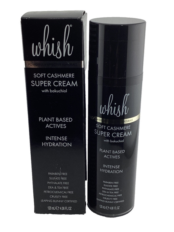 Whish Super Cream with Bakuchiol Intense Hydration 4.06 fl oz. (Soft Cashmere)
