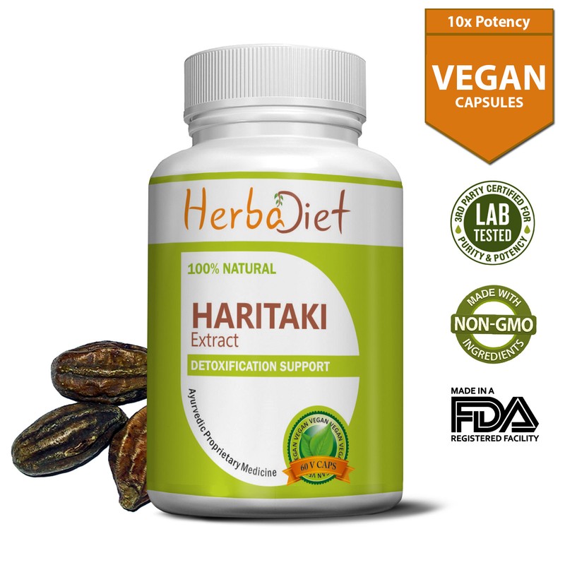 Colon Cleanse & Liver Detox Body Cleanser Weight Loss Capsules Haritaki Extract