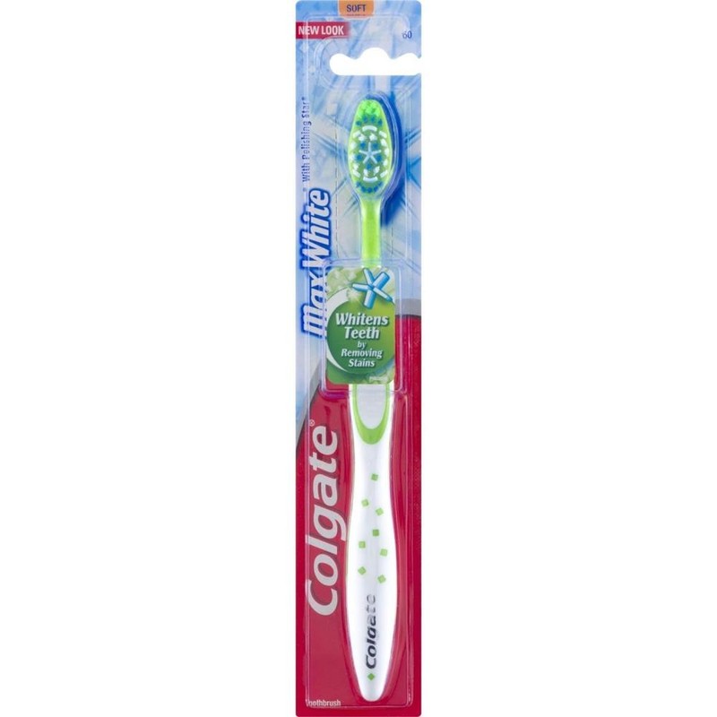Pack of (24) New Colgate Max White Soft Full Head #60 Toothbrush