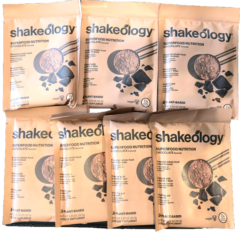 7 Packets VEGAN CHOCOLATE 0 Sugar Shakeology/ Weight loss/ Diet/ Expires 6/2027