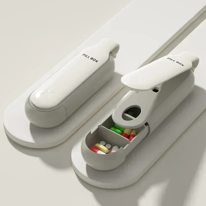 Portable Colorful 3 Spaces Medicine Case Health Care Container Case Pill Box Spl gallery