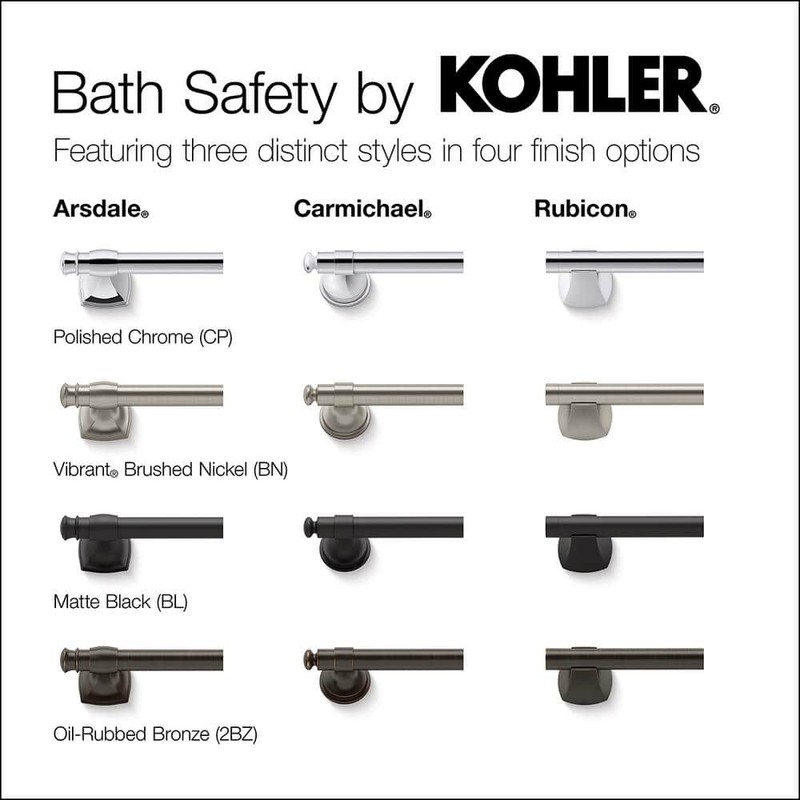 KOHLER Carmichael 16 in. Grab Bar in Polished Chrome K-R27235-CP gallery