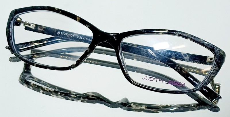 Originale JUDITH LEIBER JL1177 01 Eyeglasses BLACK New Plastic 55-16-135 Japan gallery