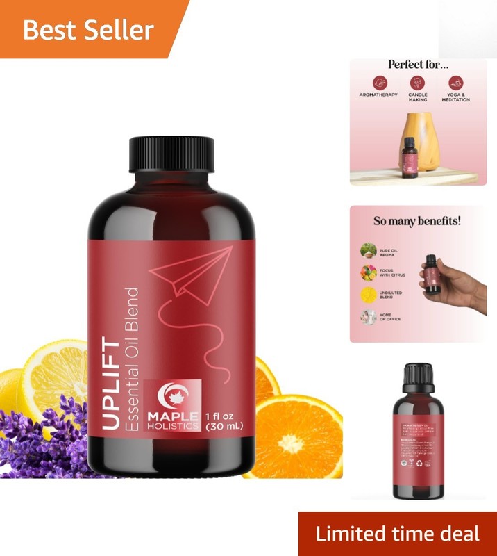 Pure Aromatherapy Oil Blend – Calming and Uplifting Essential Oils for Diffusers