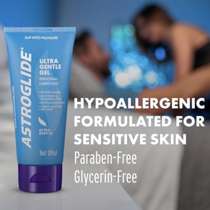 Astroglide Ultra Gentle Gel, Water Based Personal Lubricant, 3 oz. gallery