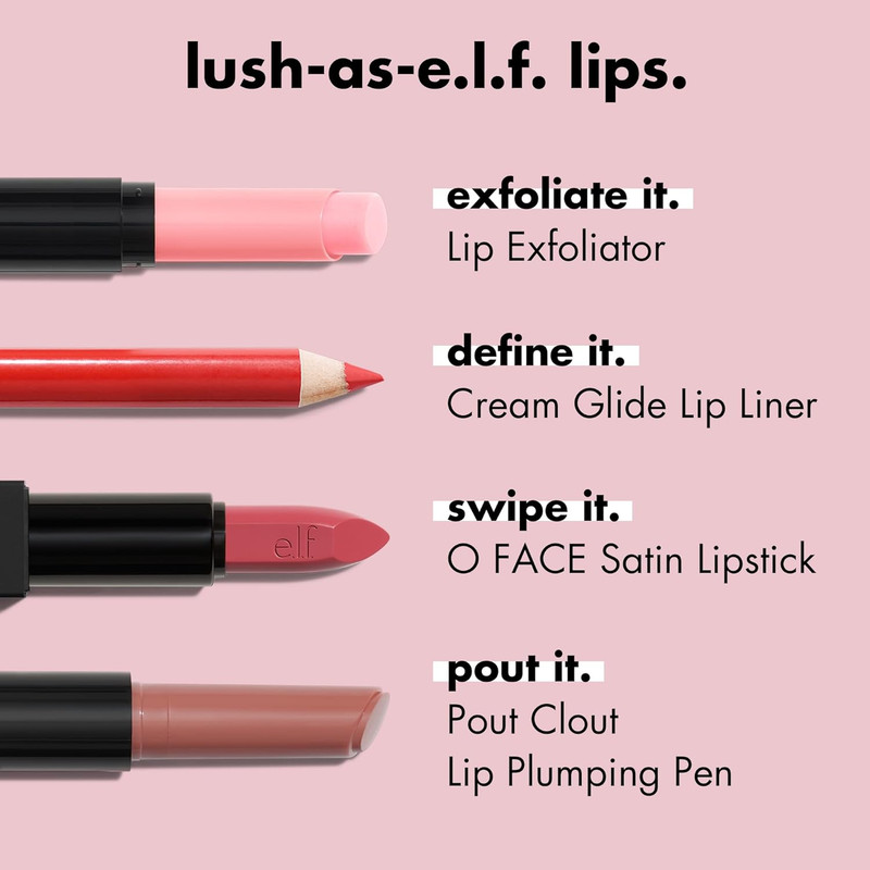 E.L.F. Cream Glide Lip Liner, Highly-Pigmented Pencil for Shaping & Sculpting Li gallery
